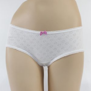 Hot Sale Pure White Comfortable Hipster Women Panties